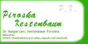 piroska kestenbaum business card